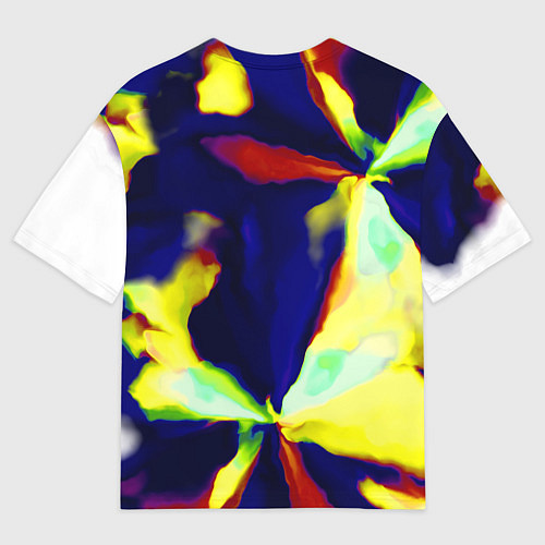 Мужская футболка оверсайз Разноцветный вспышка / 3D-принт – фото 2