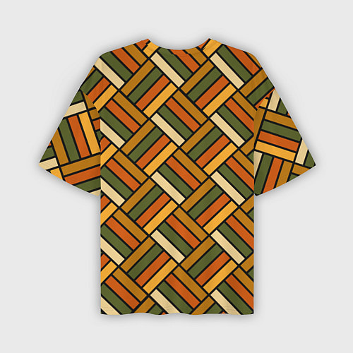 Мужская футболка оверсайз Polynesian tiki LUCKY / 3D-принт – фото 2