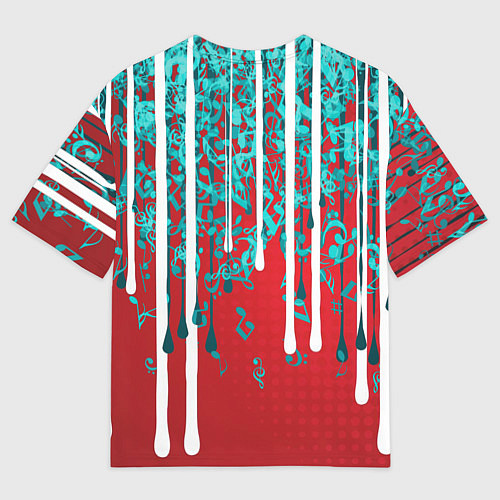 Мужская футболка оверсайз Hip hop - Music / 3D-принт – фото 2