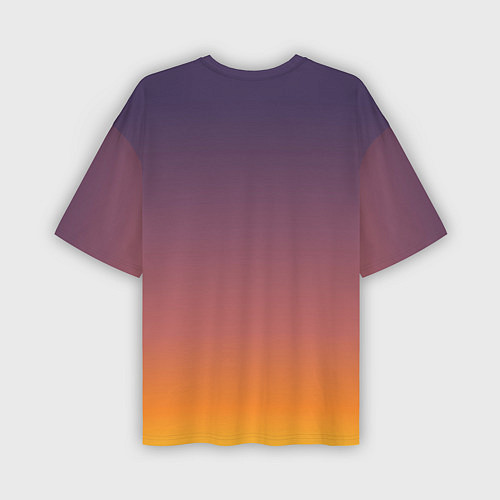 Мужская футболка оверсайз Sunset Gradient / 3D-принт – фото 2