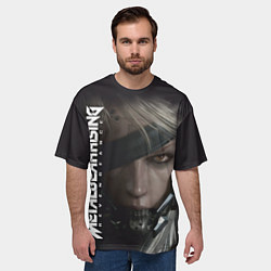 Футболка оверсайз мужская Metal gear rising - Райден, цвет: 3D-принт — фото 2