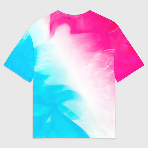 Мужская футболка оверсайз Exeed Neon Gradient / 3D-принт – фото 2