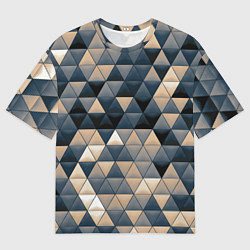 Мужская футболка оверсайз Кибернетическая стена