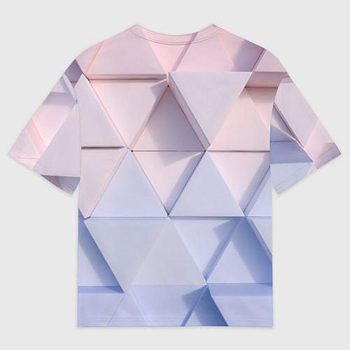 Мужская футболка оверсайз Треугольные элементы / 3D-принт – фото 2