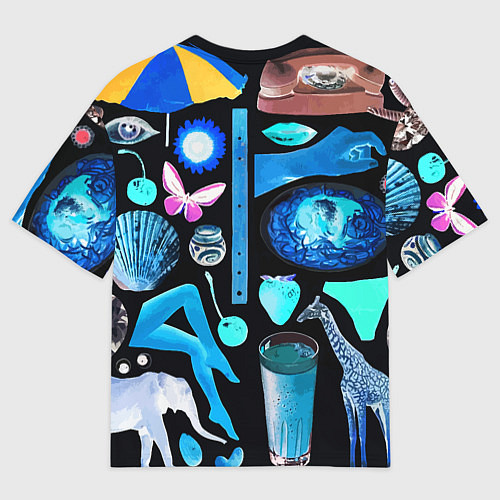 Мужская футболка оверсайз Underground pattern Fashion 2099 / 3D-принт – фото 2