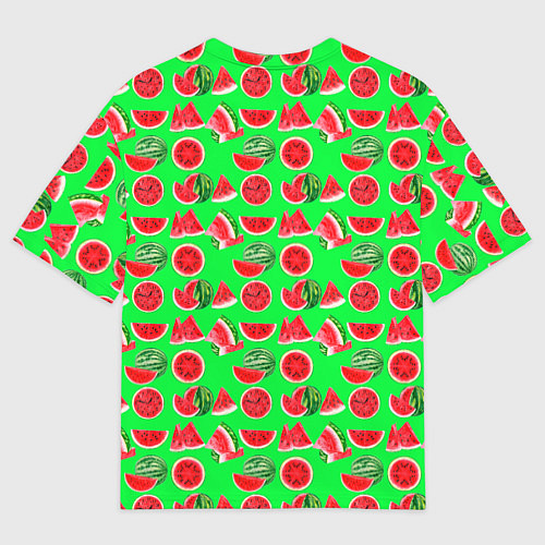 Мужская футболка оверсайз DELICIOUS WATERMELON / 3D-принт – фото 2