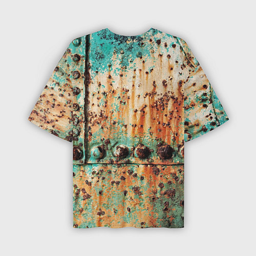 Мужская футболка оверсайз Искусство коррозии металла Rust / 3D-принт – фото 2