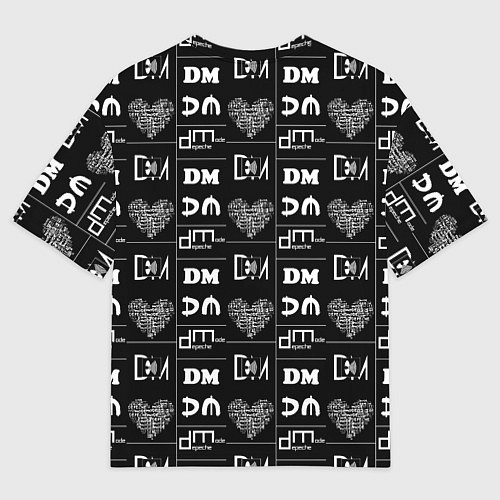 Мужская футболка оверсайз DM ENJOY THE SILENCE / 3D-принт – фото 2