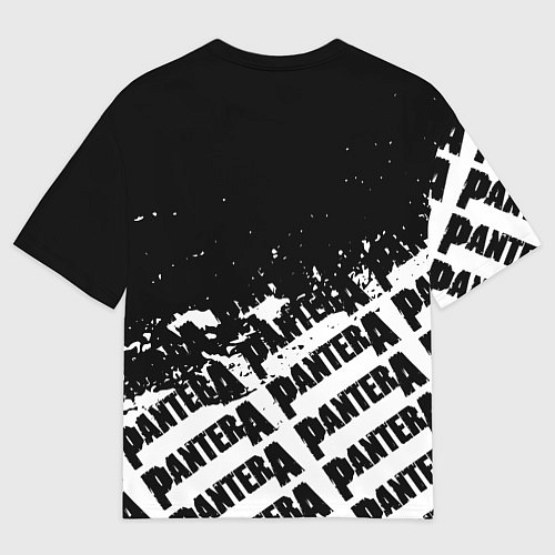 Мужская футболка оверсайз Пантера pantera паттерн / 3D-принт – фото 2
