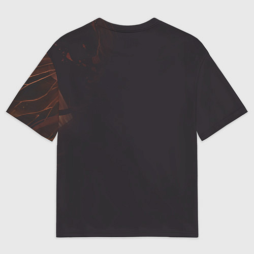 Мужская футболка оверсайз Ху Тао-хозяйка ритуального бюро / 3D-принт – фото 2