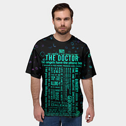 Футболка оверсайз мужская Tardis Doctor Who Memories, цвет: 3D-принт — фото 2
