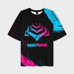 Мужская футболка оверсайз Warframe Neon Gradient