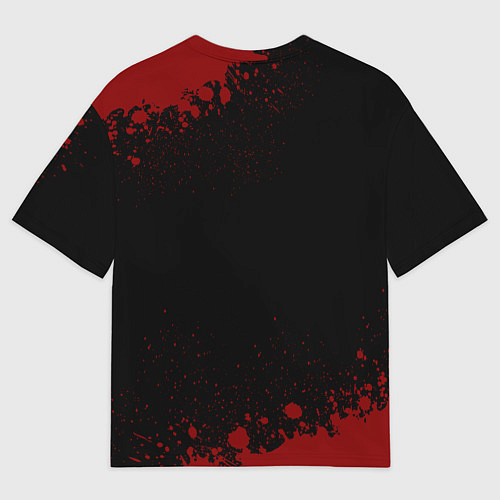 Мужская футболка оверсайз Надпись: сила в правде, а правда в том, что перед / 3D-принт – фото 2