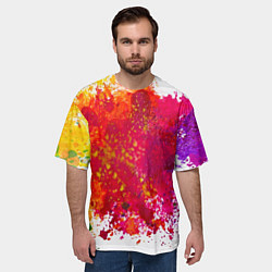 Футболка оверсайз мужская Красочный BOOM, цвет: 3D-принт — фото 2