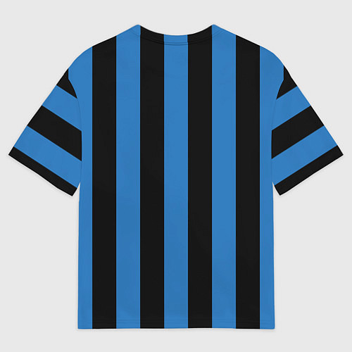 Мужская футболка оверсайз ФК АТАЛАНТА / 3D-принт – фото 2