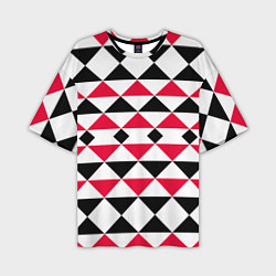 Мужская футболка оверсайз Geometric shapes triangles