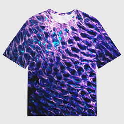 Футболка оверсайз мужская Световая живопись - абстракция, цвет: 3D-принт