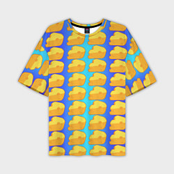 Мужская футболка оверсайз Сыр сыр сыр