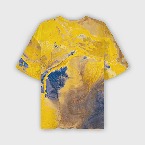 Мужская футболка оверсайз Пожар Красок / 3D-принт – фото 2