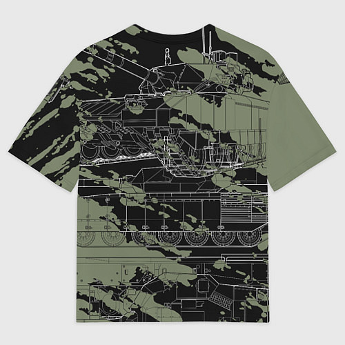 Мужская футболка оверсайз Т-14 Армата Броня крепка / 3D-принт – фото 2
