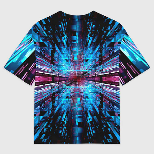 Мужская футболка оверсайз THE INFINITY TUNNEL / 3D-принт – фото 2