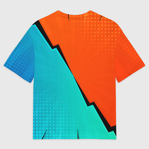 Мужская футболка оверсайз Геометрическая композиция Fashion trend / 3D-принт – фото 2