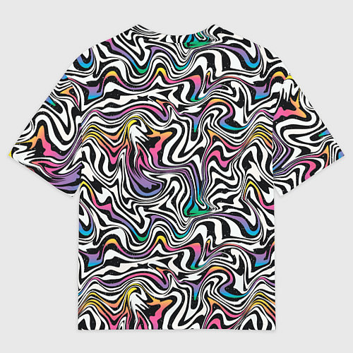 Мужская футболка оверсайз Цветная оптическая иллюзия / 3D-принт – фото 2
