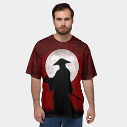 Футболка оверсайз мужская Samurai Самурай, цвет: 3D-принт — фото 2