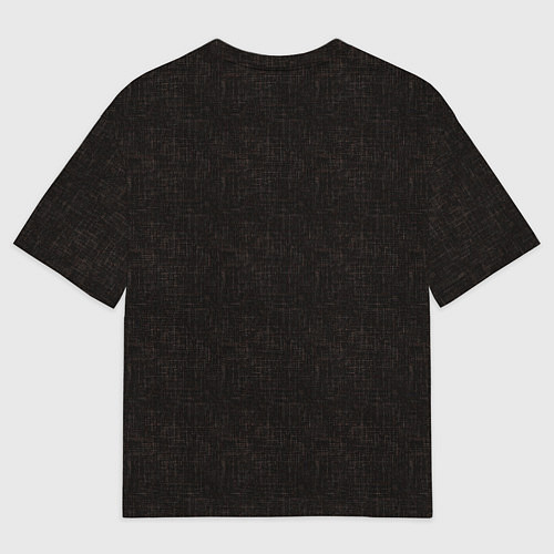 Мужская футболка оверсайз Текстурированный угольно-черный / 3D-принт – фото 2