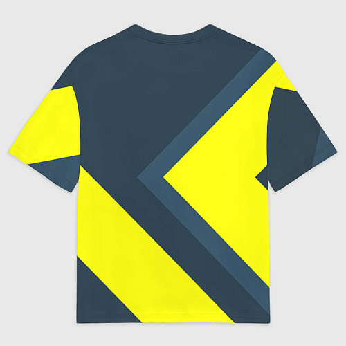 Мужская футболка оверсайз Геометрическая Стрелка / 3D-принт – фото 2