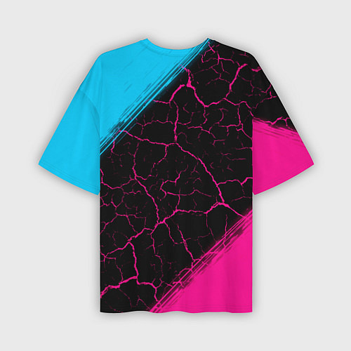 Мужская футболка оверсайз Brighton Neon Gradient / 3D-принт – фото 2