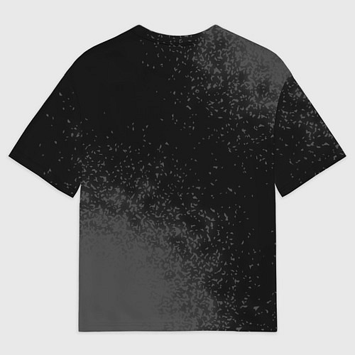 Мужская футболка оверсайз Garbage Glitch на темном фоне / 3D-принт – фото 2