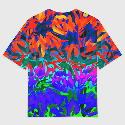 Мужская футболка оверсайз Game time Абстрактный пятнистый узор / 3D-принт – фото 2