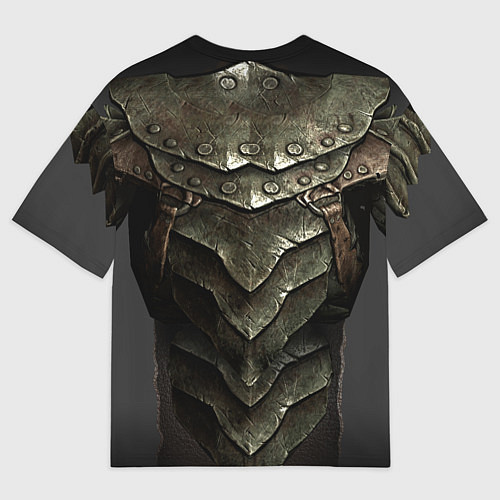 Мужская футболка оверсайз Орочья броня из SKYRIM / 3D-принт – фото 2