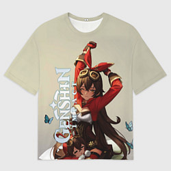 Футболка оверсайз мужская Задорная Эмбер, цвет: 3D-принт