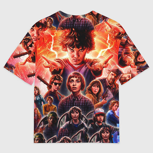Мужская футболка оверсайз Stranger Things Арт / 3D-принт – фото 2