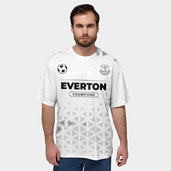 Футболка оверсайз мужская Everton Champions Униформа, цвет: 3D-принт — фото 2