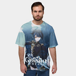 Футболка оверсайз мужская Син Цю второй сын главы торговой гильдии Фэй Юнь, цвет: 3D-принт — фото 2