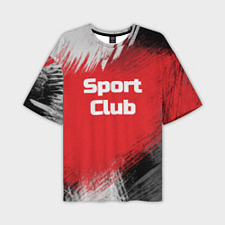 Футболка оверсайз мужская Sport Club Спортивный клуб, цвет: 3D-принт
