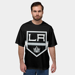 Футболка оверсайз мужская Лос-Анджелес Кингз Форма, цвет: 3D-принт — фото 2