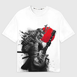 Футболка оверсайз мужская Самурай гитарист, цвет: 3D-принт