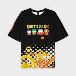 Мужская футболка оверсайз Южный Парк - абстракция