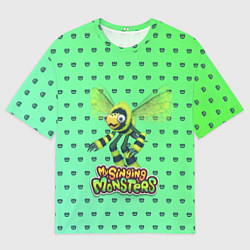 Мужская футболка оверсайз My singing Monsters - Жужук