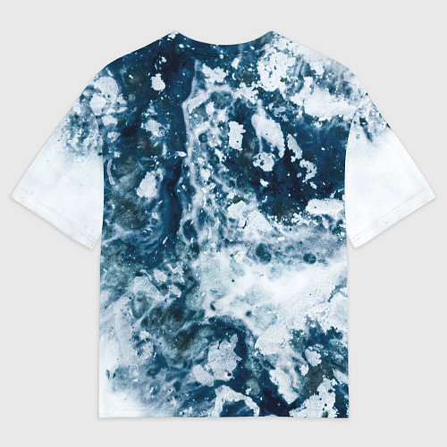 Мужская футболка оверсайз Замерзшие Лужи Зимы / 3D-принт – фото 2