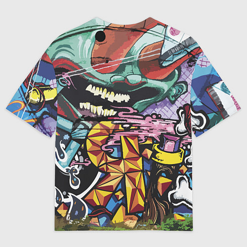 Мужская футболка оверсайз Cool skater / 3D-принт – фото 2