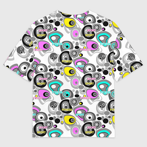 Мужская футболка оверсайз Sport and fitness / 3D-принт – фото 2