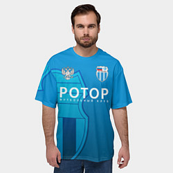 Футболка оверсайз мужская ВОЛГОГРАД - ФК РОТОР, цвет: 3D-принт — фото 2