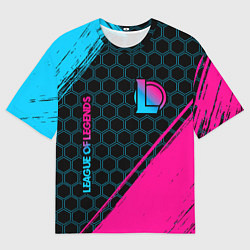 Мужская футболка оверсайз League of Legends Neon Gradient