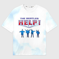 Футболка оверсайз мужская The Beatles Help!, цвет: 3D-принт