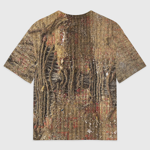 Мужская футболка оверсайз Хайповая грязная рванина / 3D-принт – фото 2